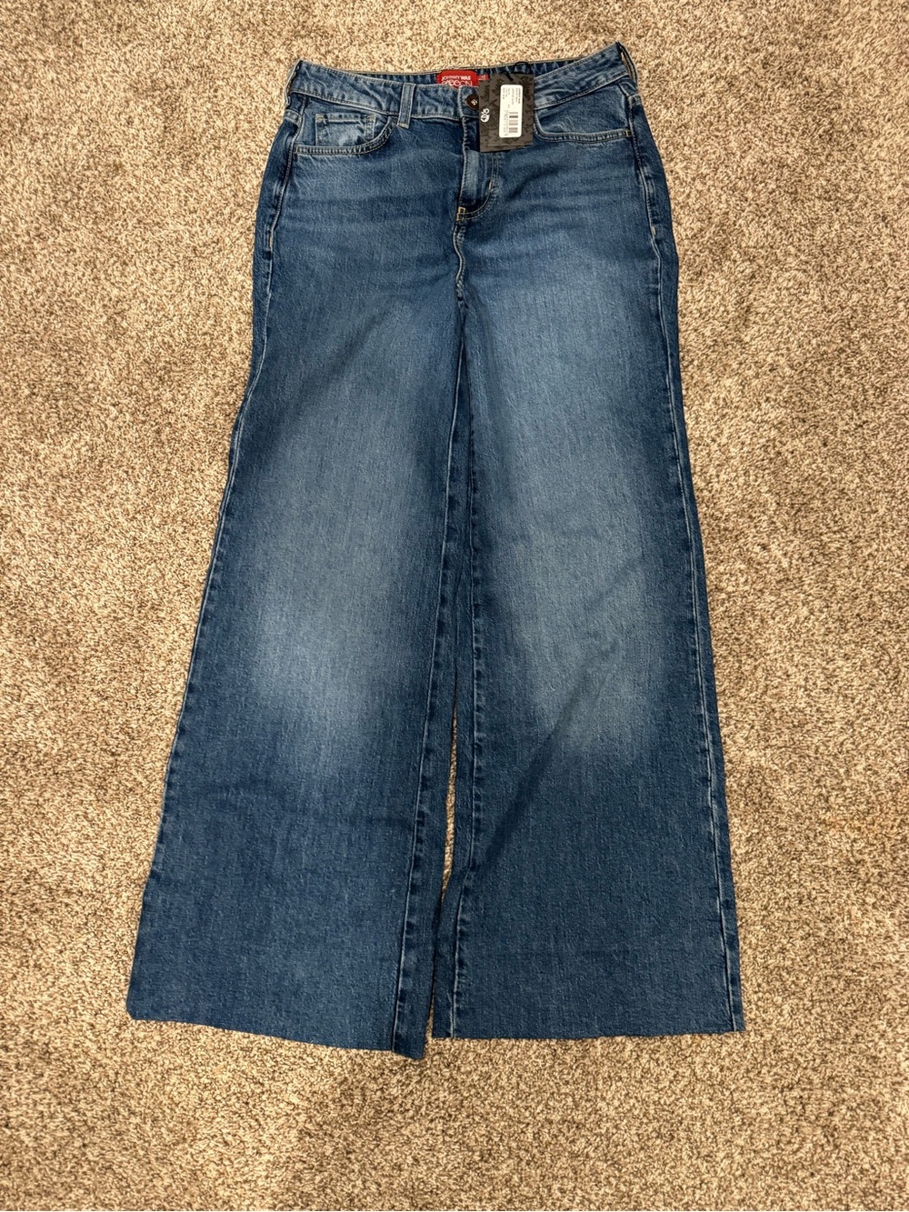 Johnny Was Dark Blue Wide-Leg Jeans